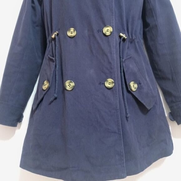 GH Bass & Co Navy Hooded Utility Jacket Small - Picture 4 of 15